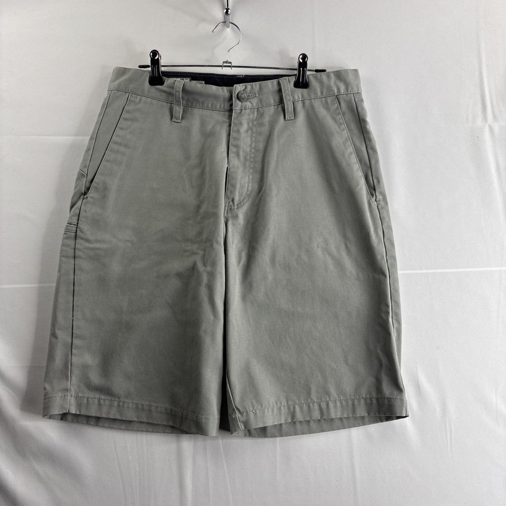 Volcom Men's Gray Corpo Class Size 30 Chino Shorts Cotton Casual Beach